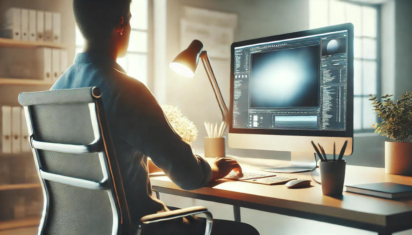 A game developer watches Reddit upvotes rise on their screen.